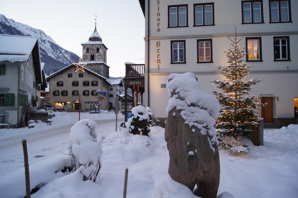 Hotel Weisses Kreuz Bergün Eksteriør billede