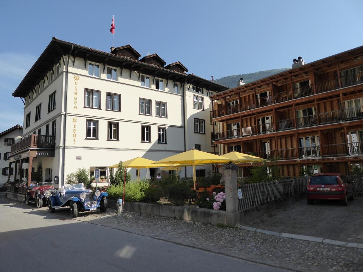 Hotel Weisses Kreuz Bergün Eksteriør billede